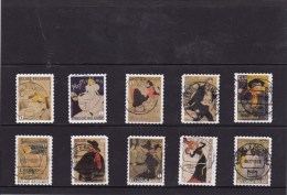 ZEGELS UIT BOEKJE122 TIMBRES DU CARNET 122 Toulouse Lautrec - Used Stamps