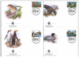 (WWF-144) FDC W.W.F. New Zealand Birds Of New Zealand 1993 - Covers & Documents