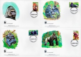 (WWF-414) FDC W.W.F. Nigeria Cross River Gorilla 2008 - Lettres & Documents