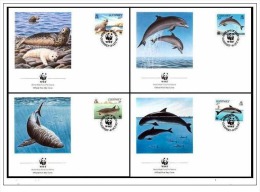 (WWF-104) FDC W.W.F. GUERNSEY Marine Life 1990 - Storia Postale