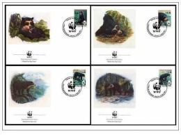 (WWF-113) FDC W.W.F. Bolivia Bear 1991 - Cartas & Documentos
