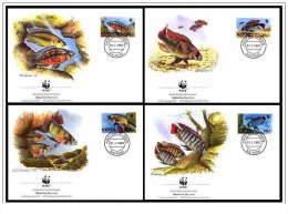 (WWF-209) FDC W.W.F. Kenya Fish 1997 - Brieven En Documenten