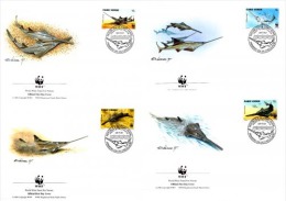 (WWF-222) FDC W.W.F Cape Verde Sawfish / Fish 1997 - Lettres & Documents