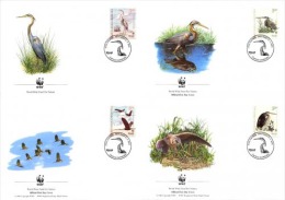 (WWF-338) FDC W.W.F. Croatia Heron / Bird 2004 - Lettres & Documents