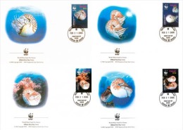 (WWF-381) FDC W.W.F. Palau Chambered Nautilus 2006 - Brieven En Documenten