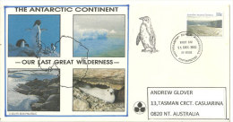 The Antarctic Continent - Our Last Great Wilderness-, Belle Enveloppe Postée à L'île HEARD (Antarctique Australien) - Lettres & Documents