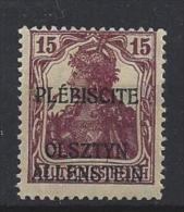 Germany (Allenstein) 1920 (*) Mi.4.b  (signed) - Other & Unclassified