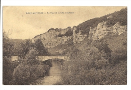 Cp, 89, Arcy-sur-Cure, Le Pont Et La Côte Rocheuse, Voyagée - Andere & Zonder Classificatie