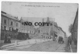 JONCHERY-SUR-VESTE  -  Place Du Marché Et La Poste - Jonchery-sur-Vesle