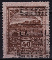 TRAIN LOCOMOTIVE - 1926 Hungary - Value Added Tax (VAT) FISCAL BILL Tax - Revenue Stamp - 40 F - Used - Fiscale Zegels