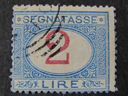 ITALIA Regno Segnatasse -1903- "Cifre Colorate" £. 2 US° (descrizione) - Segnatasse