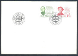 Sweden 1980 FDC Cover: Europa CEPT: Elise Ottesen - Jensen Birth Control; Joe Hill - Workers Movement - Gebraucht