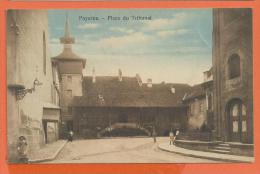 CGG1-15 Payerne Place Du Tribunal, ANIME. Cachet 1916 - Payerne