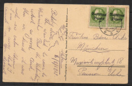 S260.-.GERMANY- BAYERN - CARD.-. 6-8-1919.  5 PF. GREEN. TO MUNCHEN - Covers & Documents