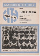 Official Football Programme MANCHESTER CITY - BOLOGNA European Cup Winners Cup 1970 2nd Round - Habillement, Souvenirs & Autres
