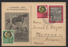 S316 - GERMANY CARD - MI#:140-42 - CAT VALUE FOR SINGLE STAMPS €:210 -WUPPERTAL - Storia Postale