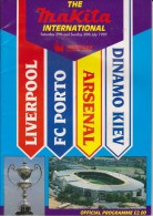 Official Football Programme MAKITA CUP Tournament 1989 WEMBLEY With LIVERPOOL - ARSENAL - PORTO - DINAMO KIEV - Bekleidung, Souvenirs Und Sonstige