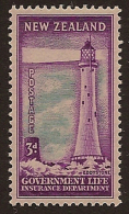 NZ 1947 3d Government Life SG L46 UNHM SP332 - Oficiales