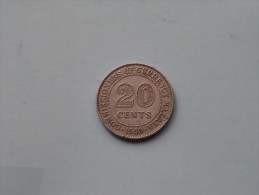 MALAYA 1950 - 20 CENTS / KM 9 ( Uncleaned Coin / For Grade, Please See Photo ) !! - Kolonies