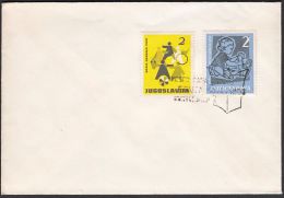 Yugoslavia 1958, Cover  W./ Special Postmark "Mounth Of Book Senta",ref.bbzg - Cartas & Documentos