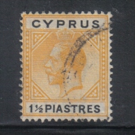 AP326 - CIPRO , Unificato N. 73 . Fil CA Multi Corsivo - Cyprus (...-1960)