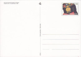 Denmark Postal Stationery Ganzsache Entier 3.75 Kr. Trachten Provinsional Dress Amager (2 Scans) - Ganzsachen