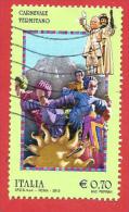 ITALIA REPUBBLICA USATO - 2013 - Folclore Italiano - Carnevale Termitano - € 0,70 - S. 3377 - 2011-20: Gebraucht