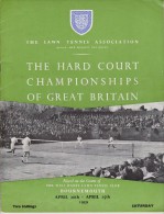 Official Tennis Programme HARD COURT CHAMPIONSHIPS OF GREAT BRITAIN In 1959 - Uniformes Recordatorios & Misc