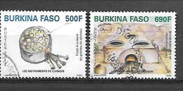 TIMBRES OBLITERES DU BURKINA   DE 2012 N° MICHEL 1956/57 - Burkina Faso (1984-...)