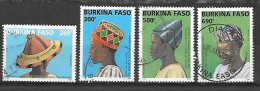 TIMBRES OBLITERES DU BURKINA   DE 2005 N° MICHEL 1883/86 - Burkina Faso (1984-...)