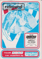 Official Basketball Programme British Championship 1976 TEAM FIAT - MILTON KEYNES ALL STARS - Abbigliamento, Souvenirs & Varie
