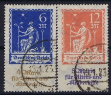 Germany: 1922 Mi. Nr 233 - 234 Used   Cancels Are Fake - Gebraucht