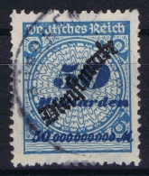 Germany: 1923 Mi Nr Service 88 Used Cancel Fake - Officials