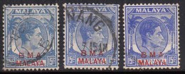 15c Shade / Colour BMA Malaya British Military Administration, 1945 Used King George VI - Malaya (British Military Administration)