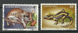 LUXEMBOURG 1987 Tiere Animals Michel 1168 & 1171 O - Used Stamps