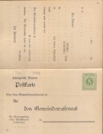 Germany/States -Bayern - Private Postcard Double Unused,Service Post Cards / Authority ,5pf Green,DPB5 - 4/scans - Other & Unclassified