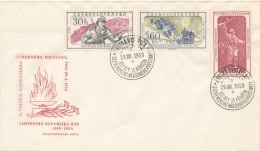 Czechoslovakia / First Day Cover (1959/12) Banska Bystrica (c): Slovak Soviet Republic (1919) - WO1