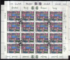 XOB758 VEREINTE NATIONEN UNO WIEN 1983 36/37 KLEINBOGEN Used / Gestempelt - Used Stamps