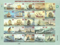 Marshall Islands 1998 WarShips Sheetlet MNH - Marshall