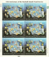 Marshall Islands 1999 15th Anniversary Of Postal Services Sheetlet MNH - Islas Marshall