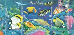 Marshall Islands 2000 Reef Life Sheetlet MNH - Marshall