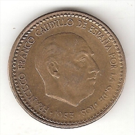 *spain  1 Peseta  1953  (56)   Km 775  Xf - Otros & Sin Clasificación