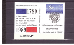 2560  Y&T  (Bicentenaire De La Révolution)   *FRANCE*  264 - Official Stationery