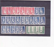 AUTRICHE SERIE DE TIMBRES TAXE ANNEE 1925 - Taxe