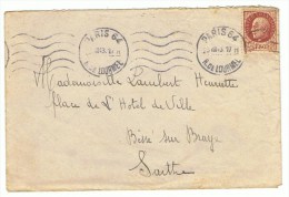 Poste Militaire Paris 64  R.de.lourmel  Vers Béssé Sur Brage Sarthe - Sonstige & Ohne Zuordnung