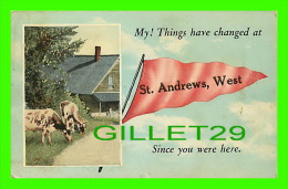 ST ANDRES, WEST, SCOTLAND - MY ! THINGS HAVE CHANGED... SINCE YOU WERE HERE - - Fife