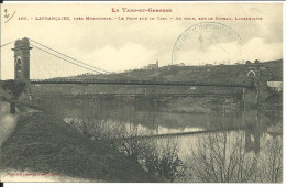 CPA Lafrançaise, Près Montauban - Le Pont Sur Le Tarn - Au Fond, Sur Le Côteau, Lafrançaise. - Lafrancaise