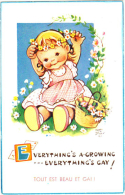 Everything's A-Growing Everything's Gay! - Mabel Lucie Attwell - & Illustration - Attwell, M. L.