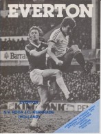 Official Football Programme EVERTON - SV RODA JC KERKRADE Friendly Match 1979 - Habillement, Souvenirs & Autres