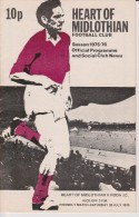 Official Football Programme HEARTS - SV RODA JC KERKRADE Friendly Match 1975 - Bekleidung, Souvenirs Und Sonstige